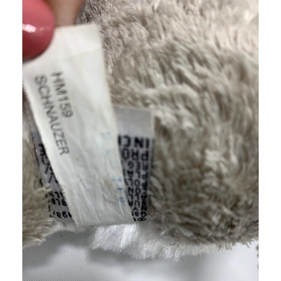 Ganz Webkinz Schnauzer Plush Puppy Dog Gray White Stuffed Animal Toy No Code - Picture 10 of 11